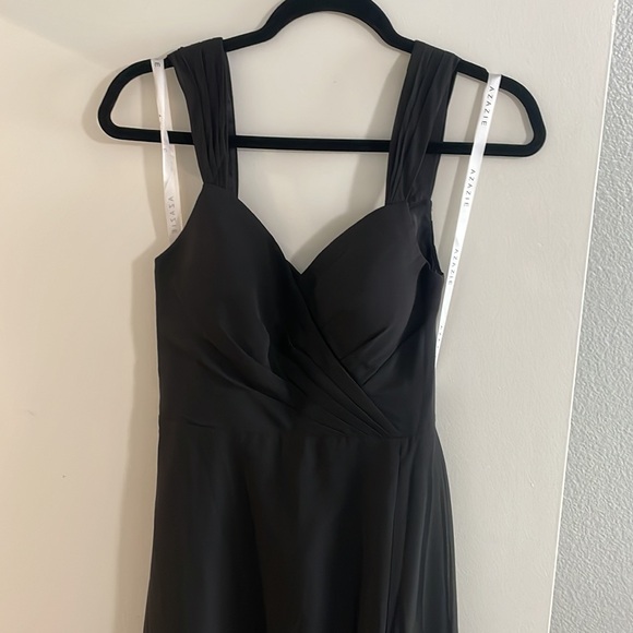 Azazie Nahrin Black Bridesmaid Dress, Size 2, Perfect condition! - Picture 4 of 8